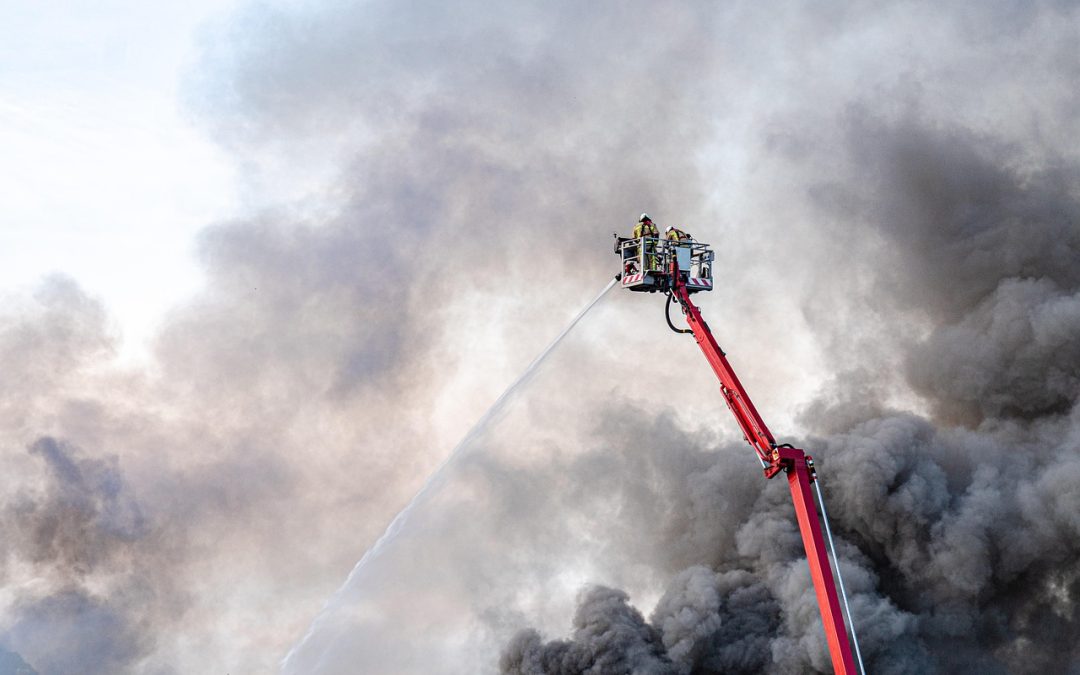 Dinas Damkar Banjar Hapus Sarang Tawon di Kantor Camat